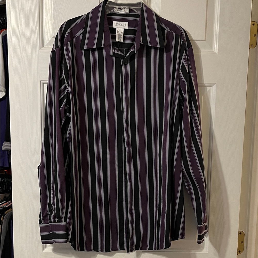 Men’s Concepts by Claiborne striped dress shirt